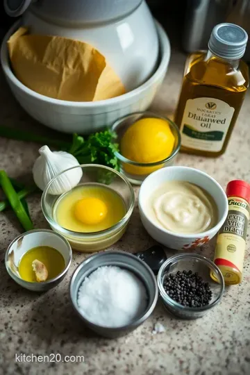 Luscious Garlic Aioli: The Creamy Irresistible Dip You Never Knew You Needed! ingredients