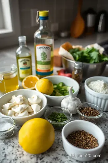 Mediterranean Bliss: Grilled Greek Chicken with Zesty Marinade ingredients