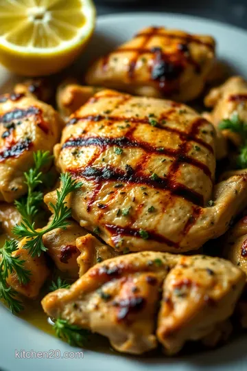 Mediterranean Bliss: Grilled Greek Chicken with Zesty Marinade presentation