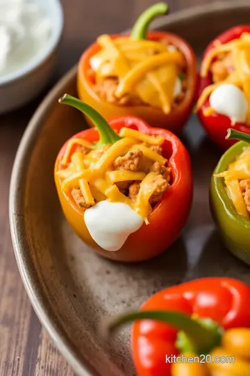 Mini Stuffed Bell Peppers presentation