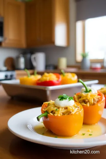 Mini Stuffed Bell Peppers steps