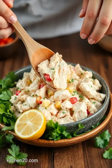 Delicious Chicken Salad Recipe presentation