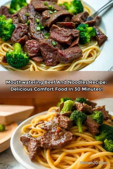 Mouthwatering Beef and Noodles Recipe: Delicious Comfort Food in 30 Minutes!
