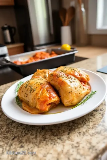 NutriChef 3-Piece Nonstick Kitchen Oven Baking Pans - Premium: Easy One-Pan Herb Roasted Chicken Delight! steps