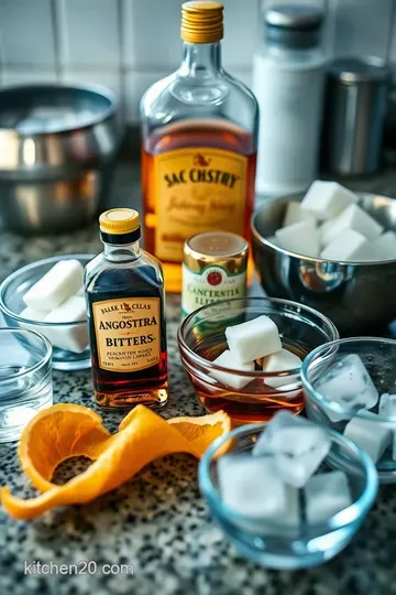 Old Fashioned Whiskey Cocktail ingredients
