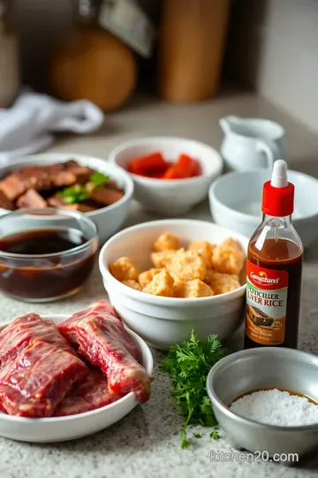 Perfectly Reheated Ribs in the Air Fryer: Juicy Tender and Full of Flavour! ingredients