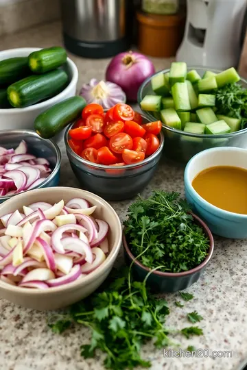 Refreshing Cucumber Salad with Tangy Dressing ingredients