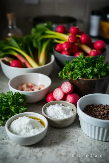 Roasted Radish and Herb Salad with Citrus Vinaigrette ingredients