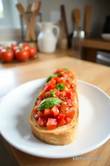 Rustic Tomato Basil Bruschetta steps