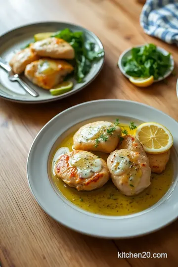 Sautéed Chicken with Zesty Lemon Sauce presentation