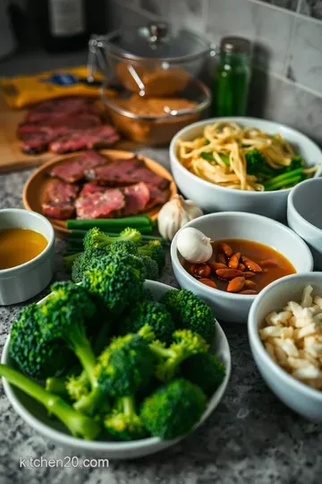 Savory Beef and Broccoli Noodles ingredients