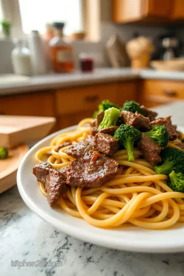 Savory Beef and Broccoli Noodles steps