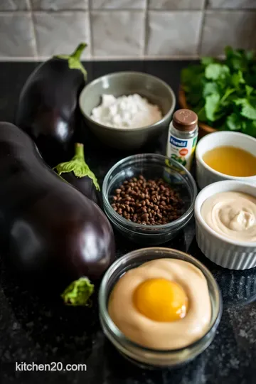 Savory Roasted Eggplant with Creamy Tahini Drizzle ingredients