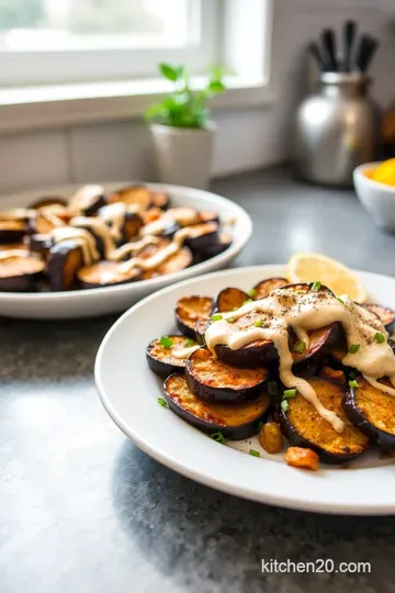 Savory Roasted Eggplant with Creamy Tahini Drizzle steps