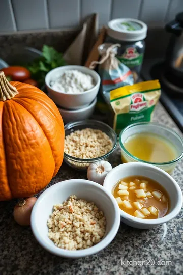 Savory Stuffed Pumpkin: Autumn’s Bright and Flavorful Delight ingredients