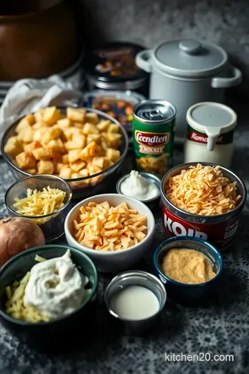 Savoury Cheesy Potatoes: Your Ultimate Crock Pot Comfort Food ingredients