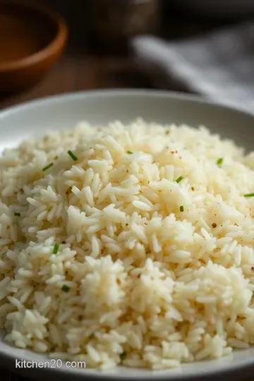 Simple and Savory Rice Pilaf: A Classic Side Dish presentation