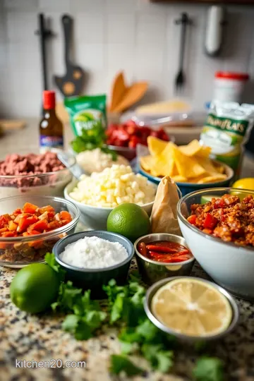 Sizzling Street-Style Tacos with Spiced Beef and Fresh Salsa ingredients