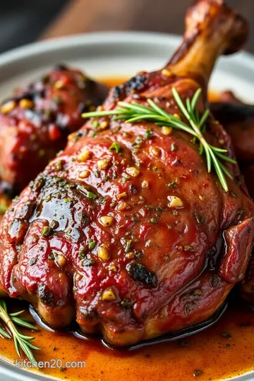 Smoked Beef Heart with Garlic and Herbs presentation