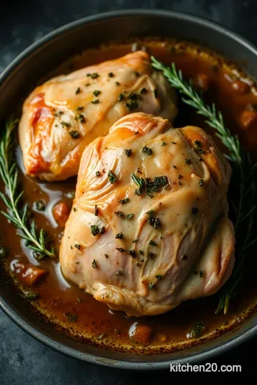 Succulent Oven-Roasted Chicken Thighs with Herb Garlic Crust presentation