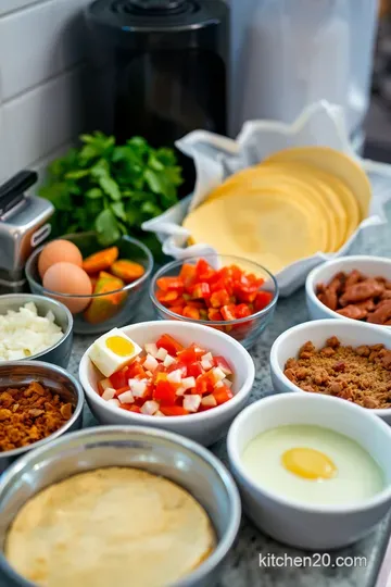 Sunrise Breakfast Tacos: A Flavorful Kickstart to Your Day! ingredients