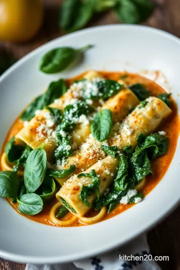 Super Simple Spinach and Ricotta Cannelloni presentation