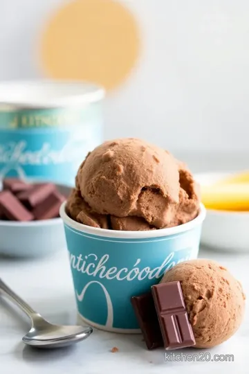 Talenti-Style Chocolate Ice Cream presentation