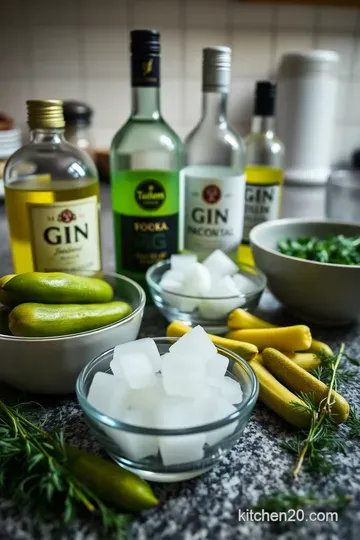 The Zesty Pickle Martini: A Tangy Twist on a Classic ingredients
