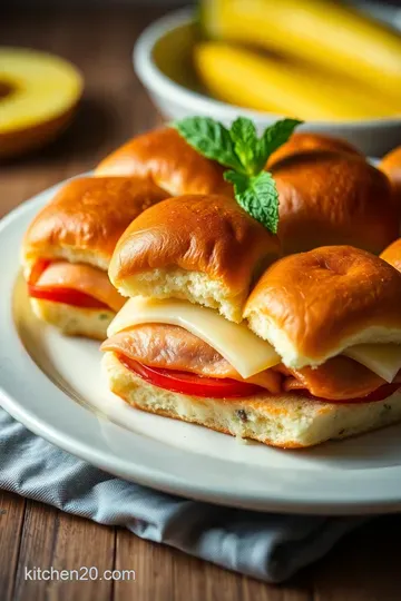 Tropical Hawaiian Roll Sliders: A Bite-Sized Paradise presentation