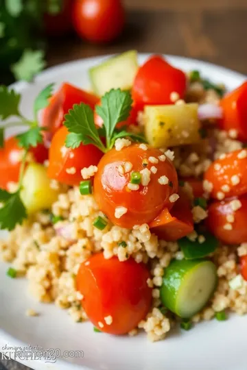 Baller Stem Quinoa Salad presentation