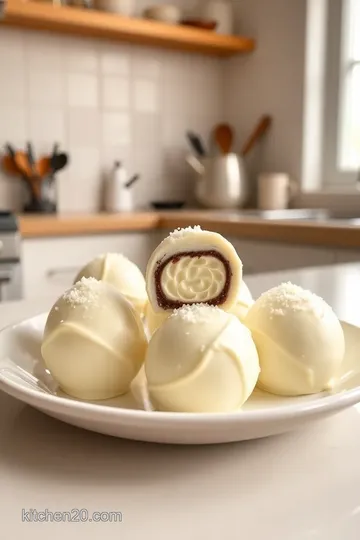 Cream-Filled White Chocolate Spheres steps