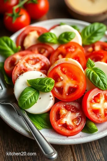 Wide angle macro photography chef: 5 Easy Ways to Create a Stunning Caprese Salad! presentation