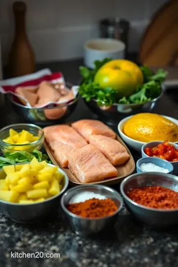 Zesty Salmon with Fresh Mango Salsa: A Tropical Delight ingredients