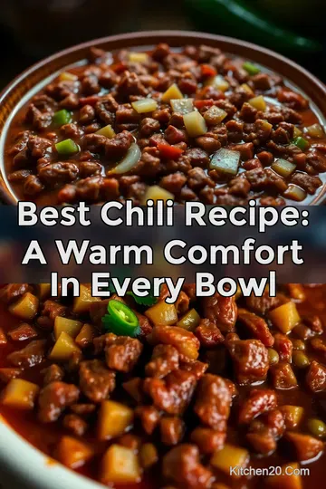Best Chili Recipe: A Warm Comfort in Every Bowl : PIN FOR LATER Best Chili Recipe: A Warm Comfort in Every Bowl