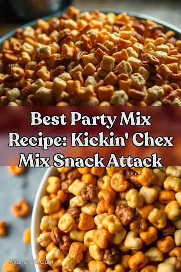 Best Party Mix Recipe: Kickin' Chex Mix Snack Attack : PIN FOR LATER Best Party Mix Recipe: Kickin' Chex Mix Snack Attack
