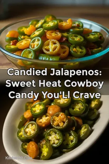 Candied Jalapenos: Sweet Heat Cowboy Candy You' ll Crave : PIN FOR LATER Candied Jalapenos: Sweet Heat Cowboy Candy You' ll Crave
