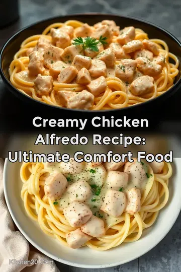Creamy Chicken Alfredo Recipe: Ultimate Comfort Food : PIN FOR LATER Creamy Chicken Alfredo Recipe: Ultimate Comfort Food