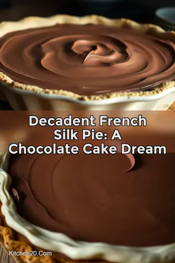 Decadent French Silk Pie: A Chocolate Cake Dream : PIN FOR LATER Decadent French Silk Pie: A Chocolate Cake Dream