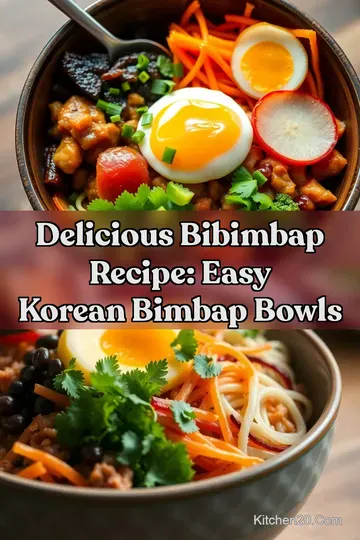 Delicious Bibimbap Recipe: Easy Korean Bimbap Bowls : PIN FOR LATER Delicious Bibimbap Recipe: Easy Korean Bimbap Bowls