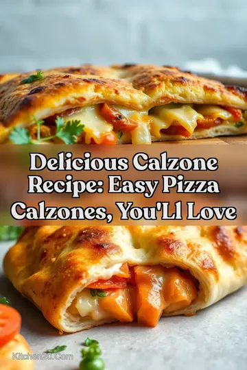 Delicious Calzone Recipe: Easy Pizza Calzones You' ll Love : PIN FOR LATER Delicious Calzone Recipe: Easy Pizza Calzones You' ll Love