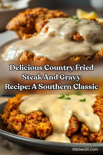 Delicious Country Fried Steak And Gravy Recipe: A Southern Classic : PIN FOR LATER Delicious Country Fried Steak And Gravy Recipe: A Southern Classic