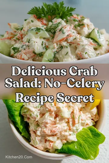 Delicious Crab Salad: No-Celery Recipe Secret : PIN FOR LATER Delicious Crab Salad: No-Celery Recipe Secret