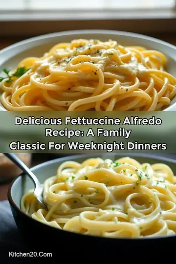 Delicious Fettuccine Alfredo Recipe: A Family Classic for Weeknight Dinners : PIN FOR LATER Delicious Fettuccine Alfredo Recipe: A Family Classic for Weeknight Dinners