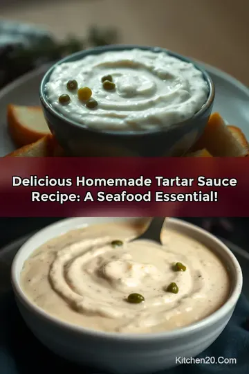Delicious Homemade Tartar Sauce Recipe: A Seafood Essential! : PIN FOR LATER Delicious Homemade Tartar Sauce Recipe: A Seafood Essential!
