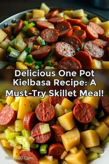 Delicious One Pot Kielbasa Recipe: A Must-Try Skillet Meal! : PIN FOR LATER Delicious One Pot Kielbasa Recipe: A Must-Try Skillet Meal!