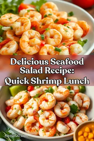 Delicious Seafood Salad Recipe: Quick Shrimp Lunch : PIN FOR LATER Delicious Seafood Salad Recipe: Quick Shrimp Lunch