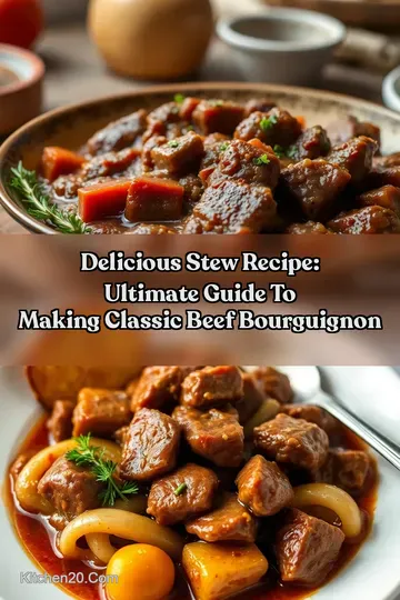 Delicious Stew Recipe: Ultimate Guide to Making Classic Beef Bourguignon : PIN FOR LATER Delicious Stew Recipe: Ultimate Guide to Making Classic Beef Bourguignon