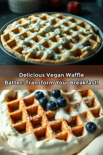 Delicious Vegan Waffle Batter: Transform Your Breakfast! : PIN FOR LATER Delicious Vegan Waffle Batter: Transform Your Breakfast!