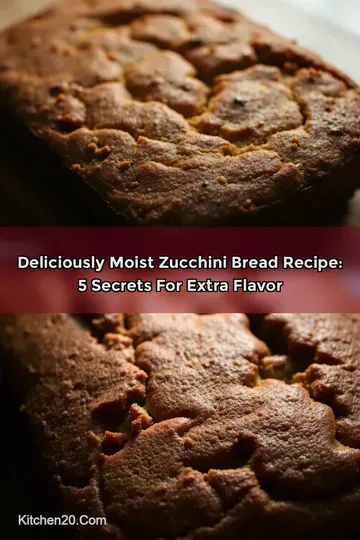 Deliciously Moist Zucchini Bread Recipe: 5 Secrets for Extra Flavor : PIN FOR LATER Deliciously Moist Zucchini Bread Recipe: 5 Secrets for Extra Flavor