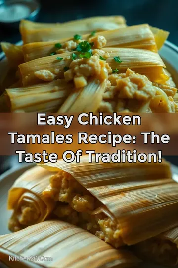 Easy Chicken Tamales Recipe: The Taste of Tradition! : PIN FOR LATER Easy Chicken Tamales Recipe: The Taste of Tradition!